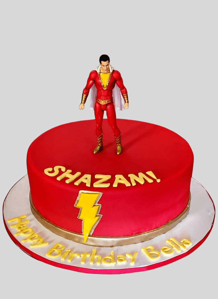 Pleasing Shazam Cake