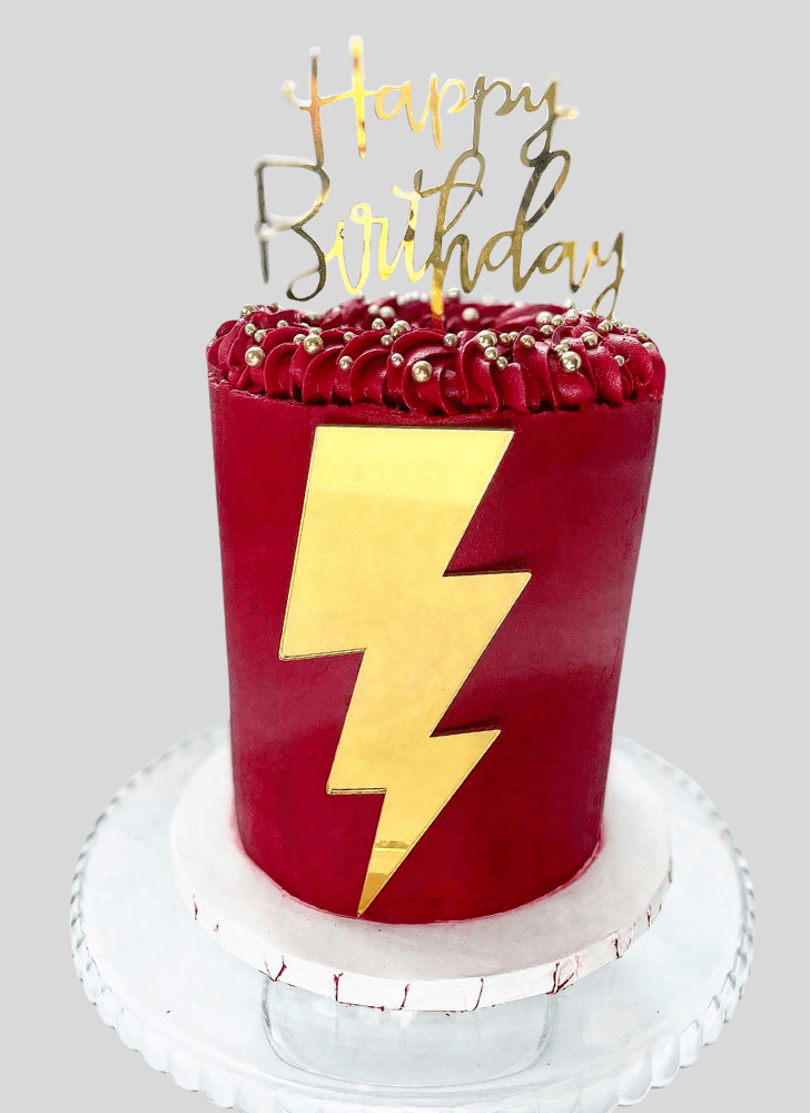 Pretty Shazam Cake