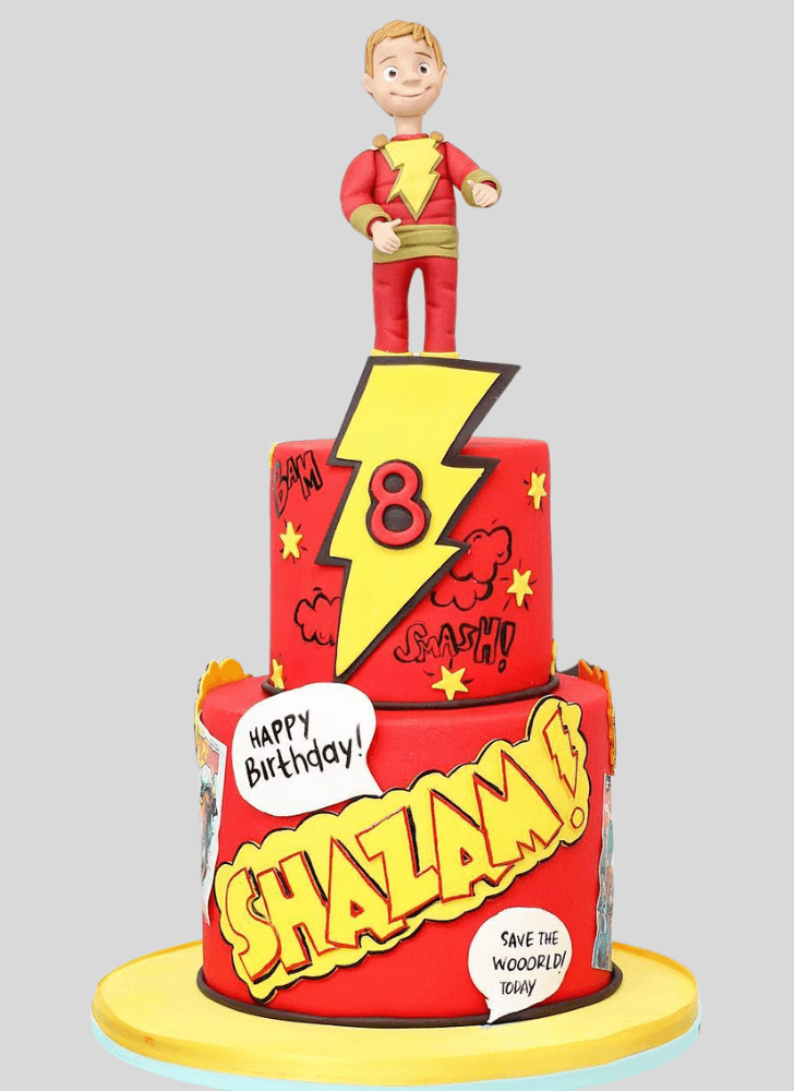 Slightly Shazam Cake