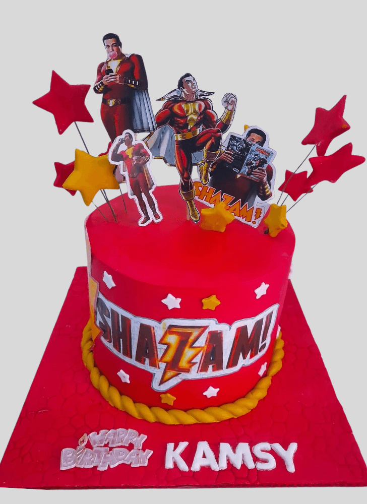 Wonderful Shazam Cake Design