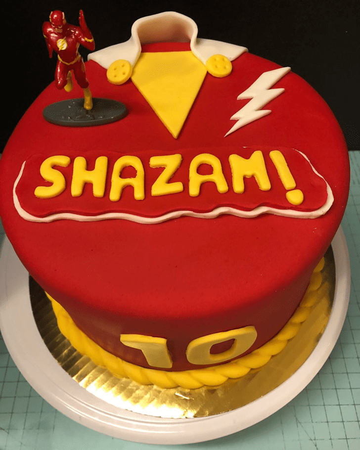 Alluring Shazam Cake