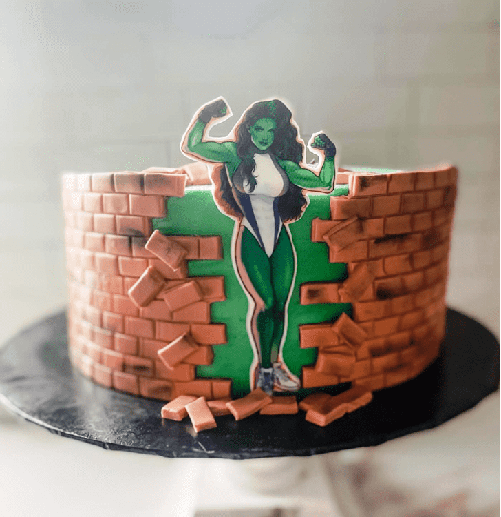 Beauteous She-Hulk Cake