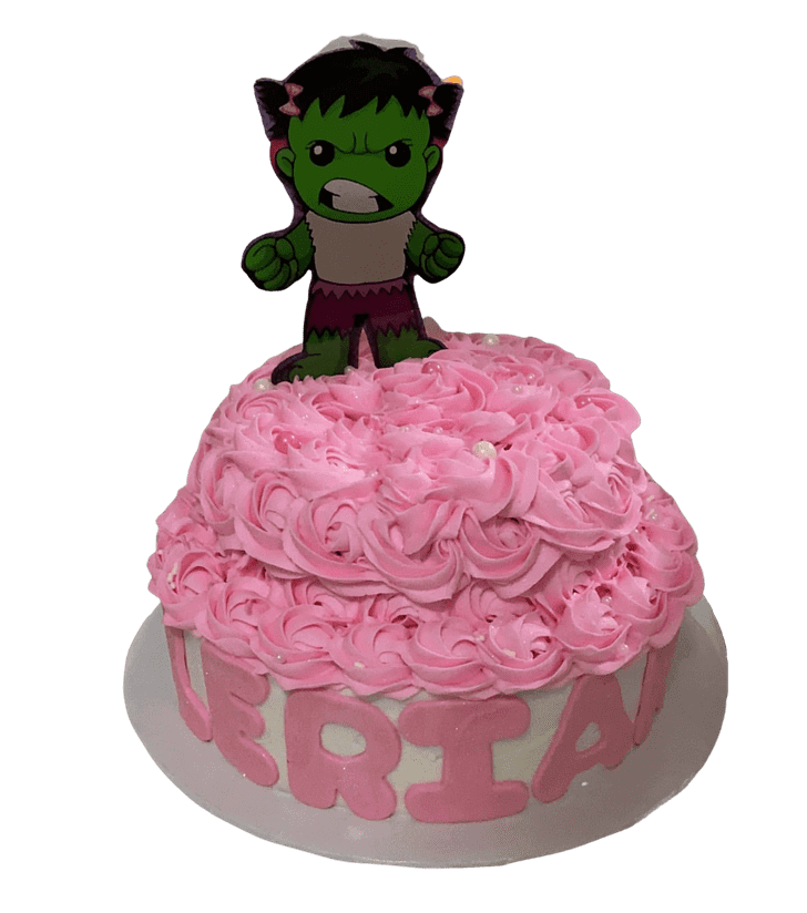 Classy She-Hulk Cake