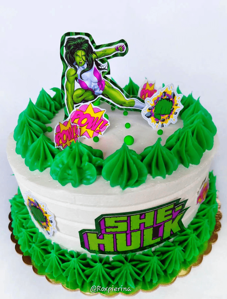 Dazzling She-Hulk Cake