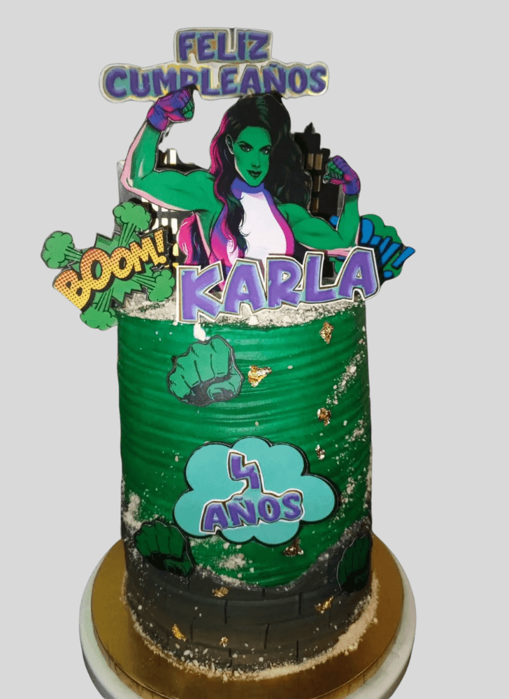 Exquisite She-Hulk Cake