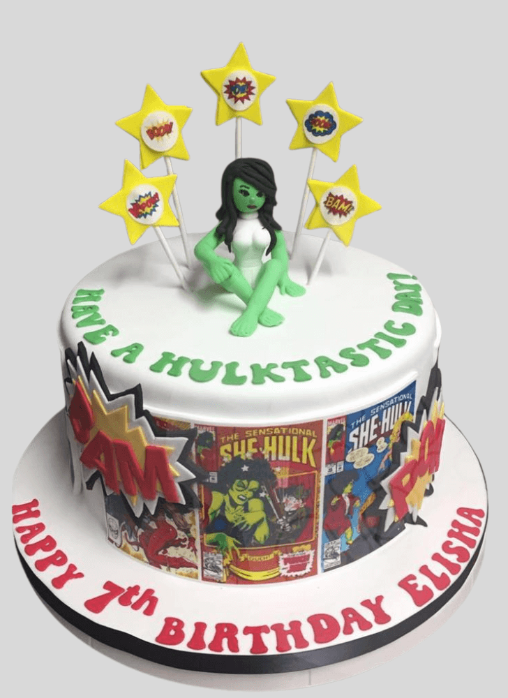 Fascinating She-Hulk Cake