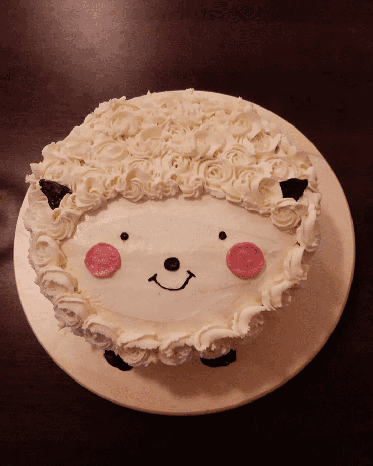 Alluring Sheep Cake