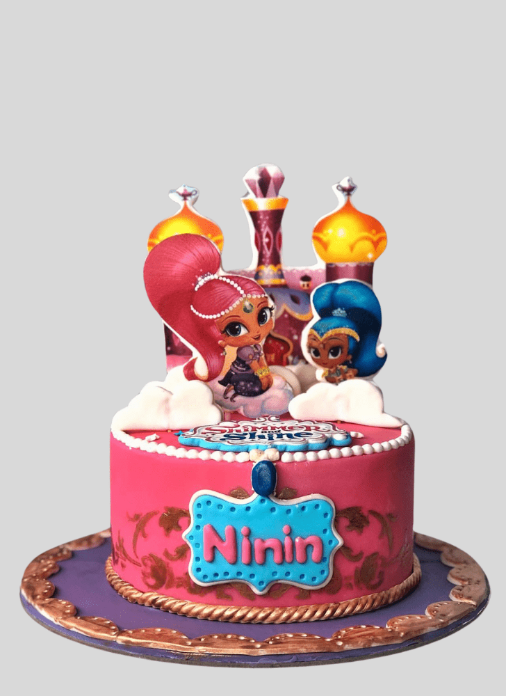 Admirable Shimmer and Shine Cake Design
