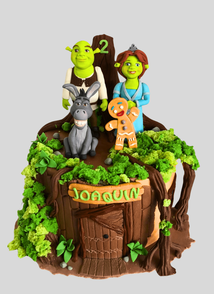 Admirable Shrek Cake Design