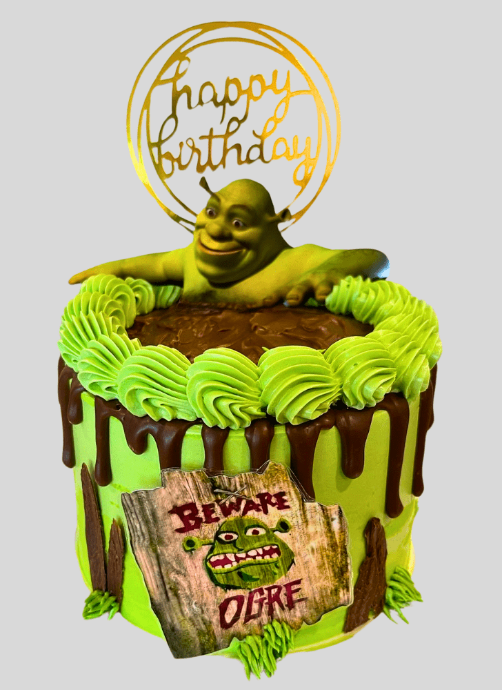 Cute Shrek Cake