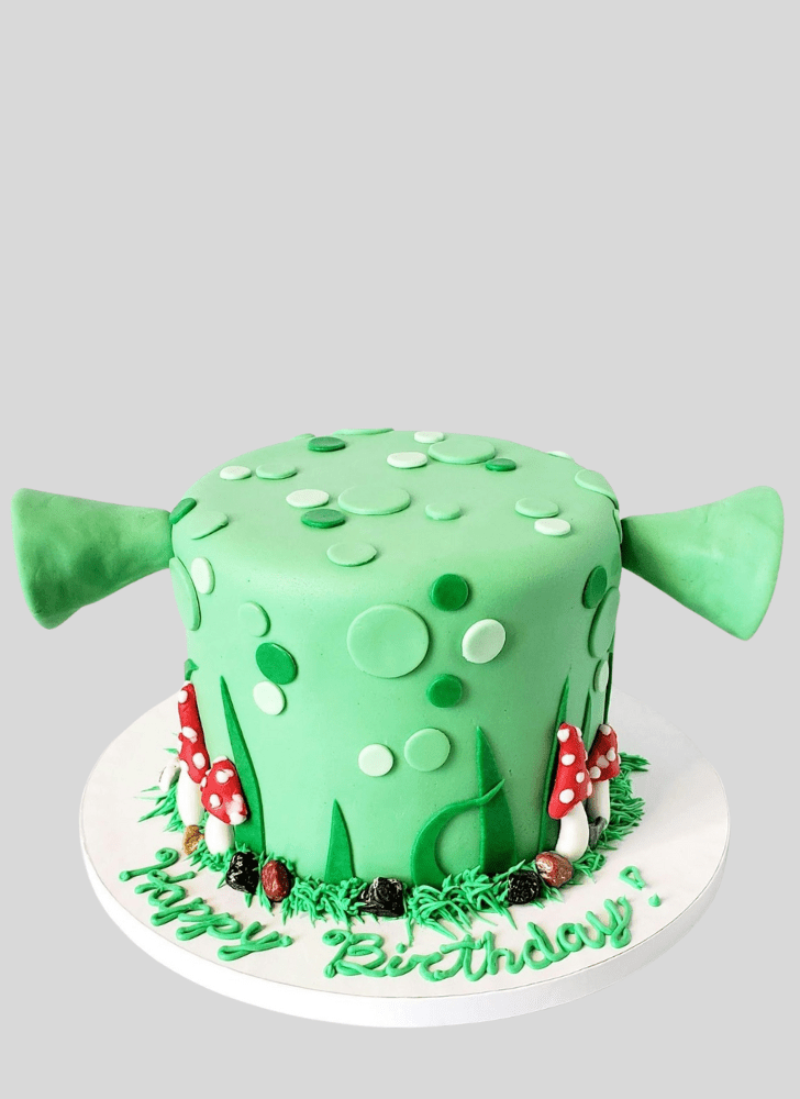 Enthralling Shrek Cake