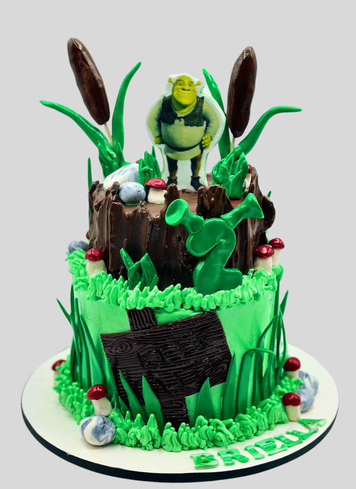 Excellent Shrek Cake