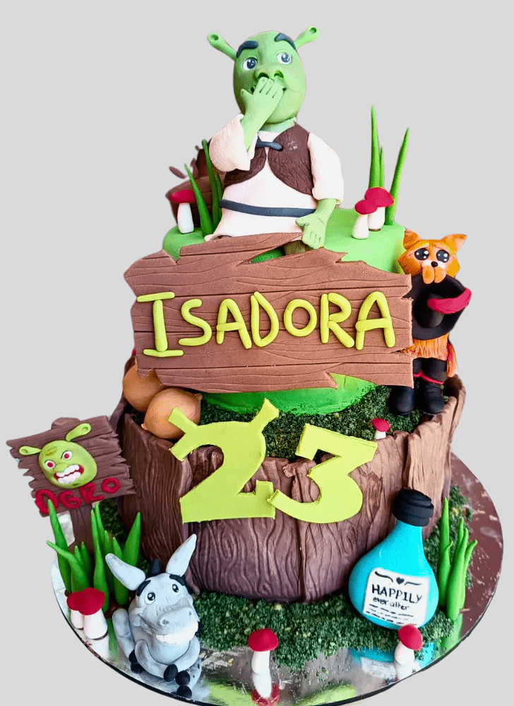 Exquisite Shrek Cake
