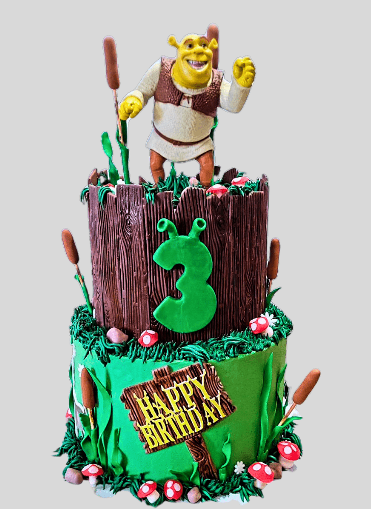 Fascinating Shrek Cake