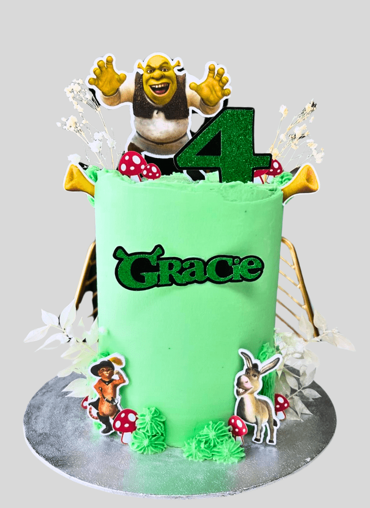 Inviting Shrek Cake