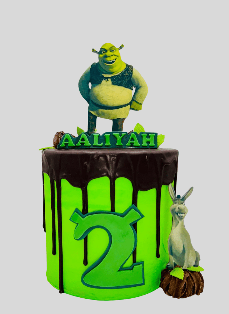 Mesmeric Shrek Cake