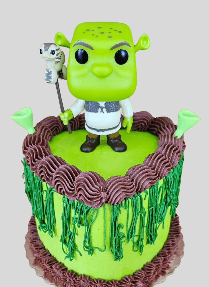 Pretty Shrek Cake