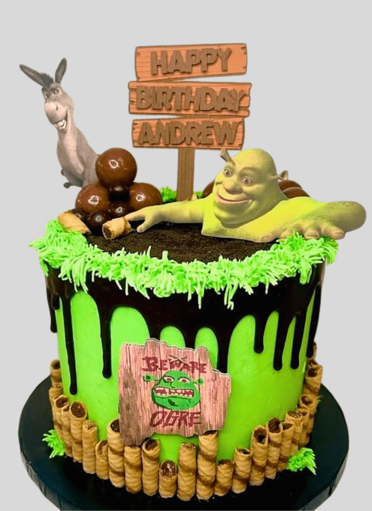 Resplendent Shrek Cake