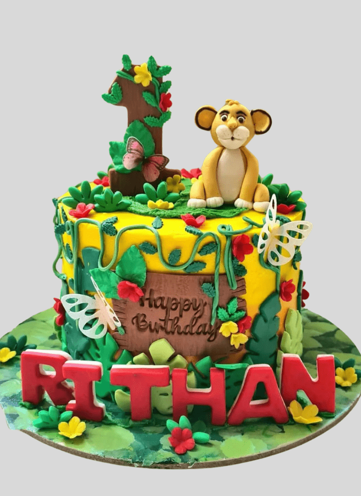 Enthralling Simba Cake