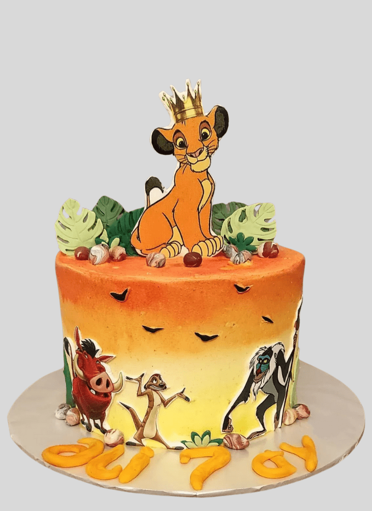 Inviting Simba Cake