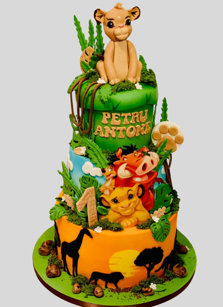 Lovely Simba Cake Design