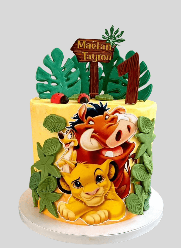 Wonderful Simba Cake Design