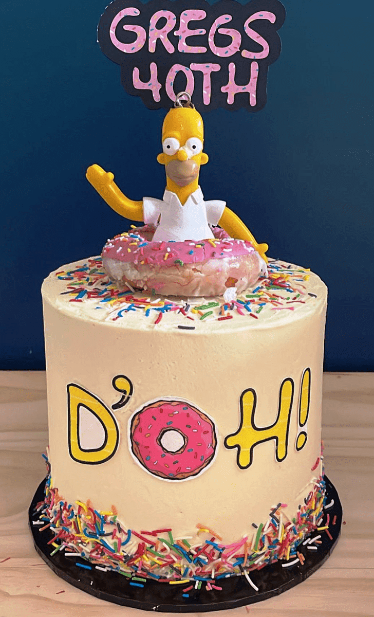 Charming Simpson Cake
