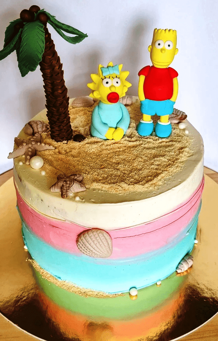 Lovely Simpson Cake Design