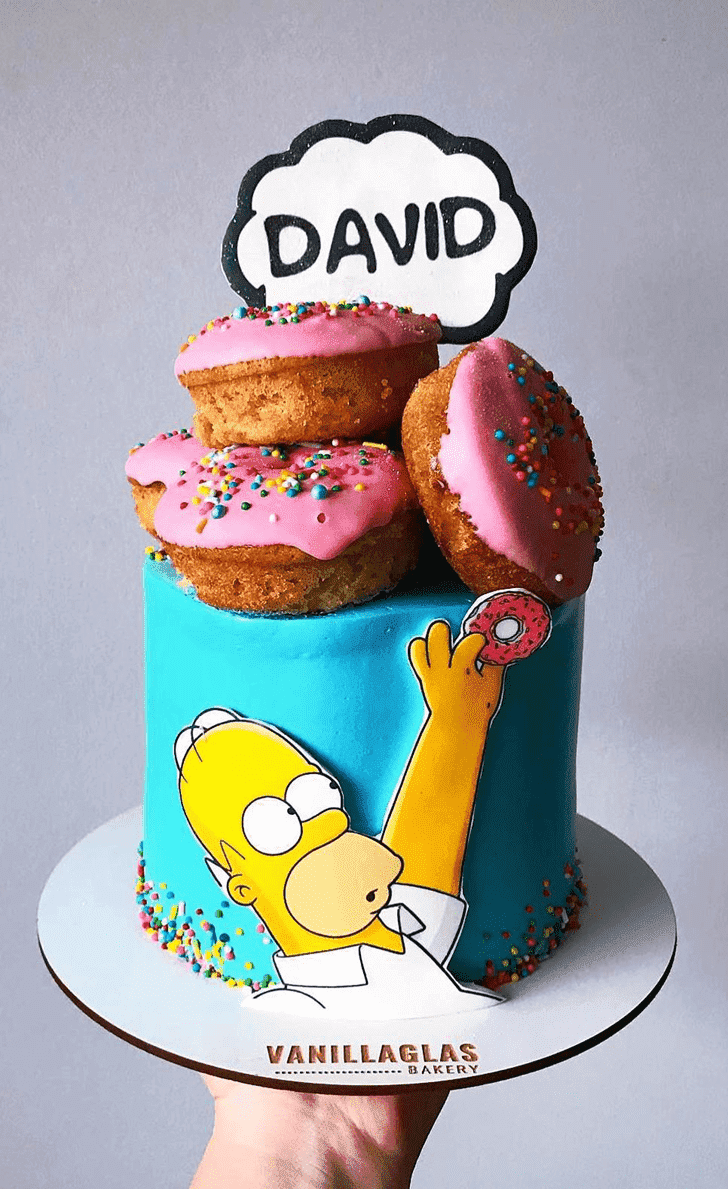 Wonderful Simpson Cake Design