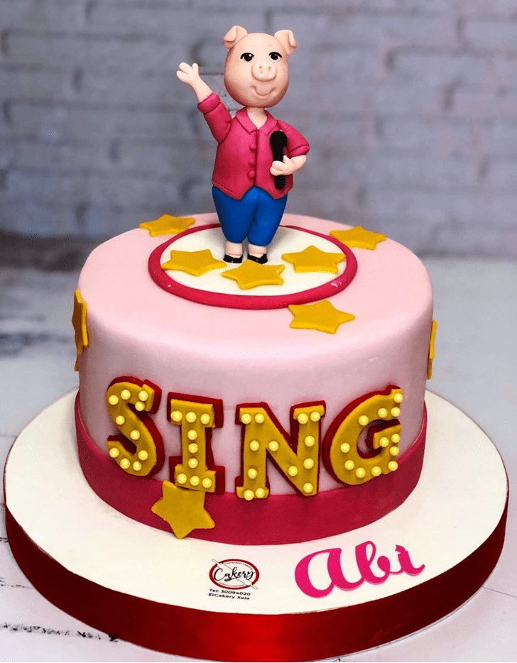 Admirable Sing Movie Cake Design