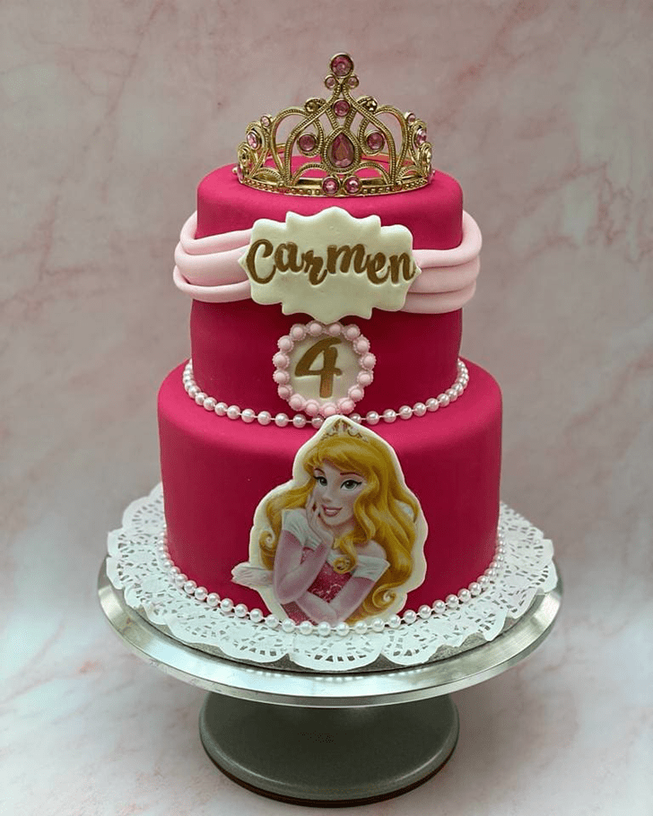 Admirable Sleeping Beauty Cake Design