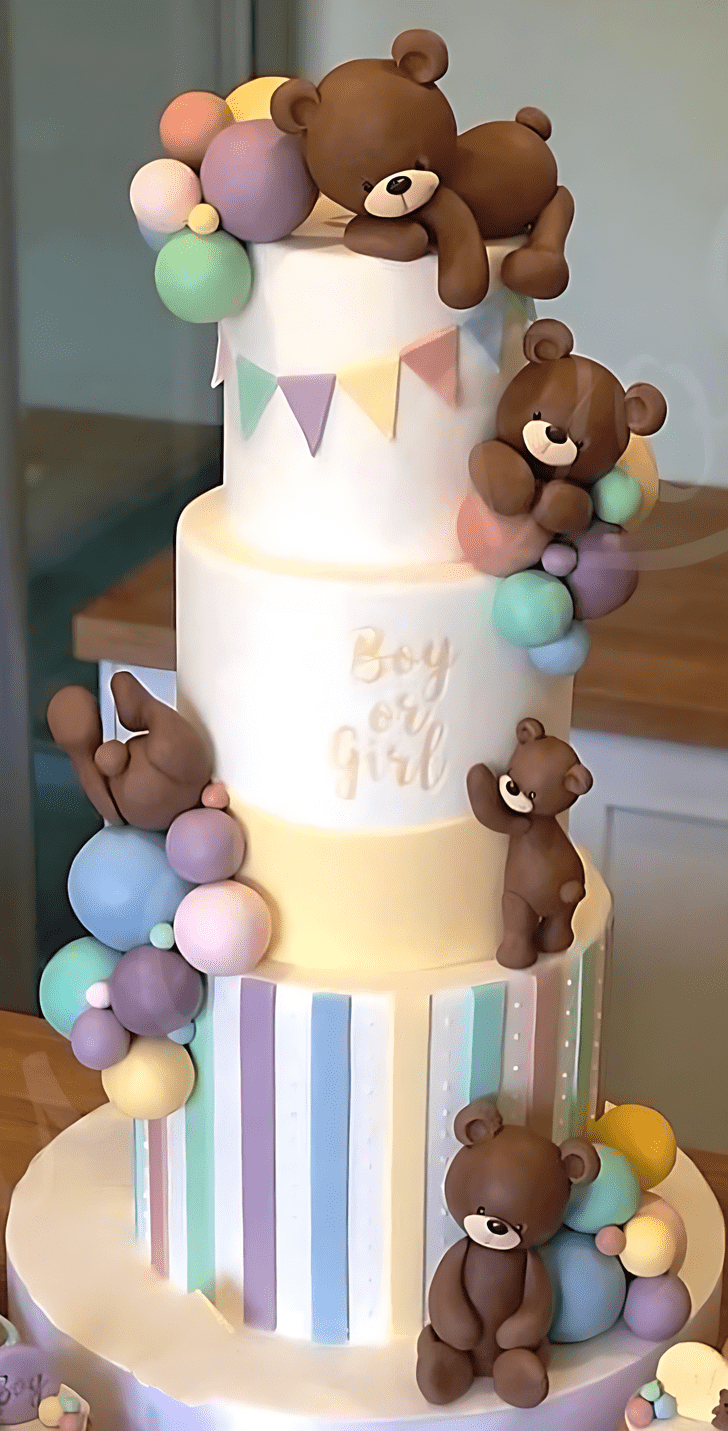 Dazzling Sleepy Bear Cake