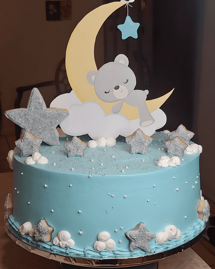 Radiant Sleepy Bear Cake