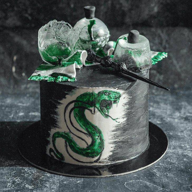 Angelic Slytherin Cake