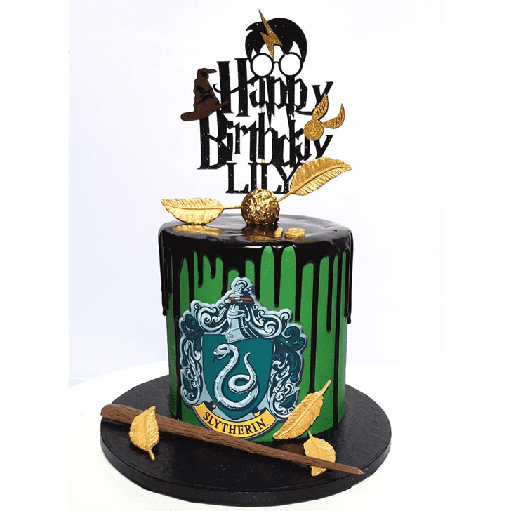 Good Looking Slytherin Cake