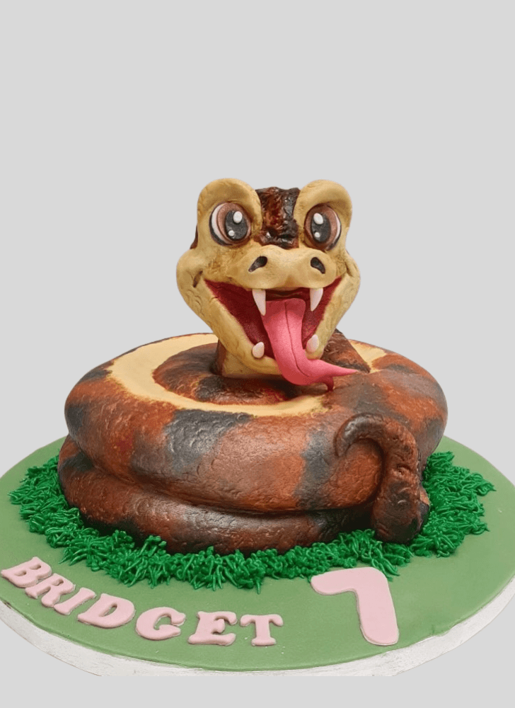 Wonderful Snake Cake Design
