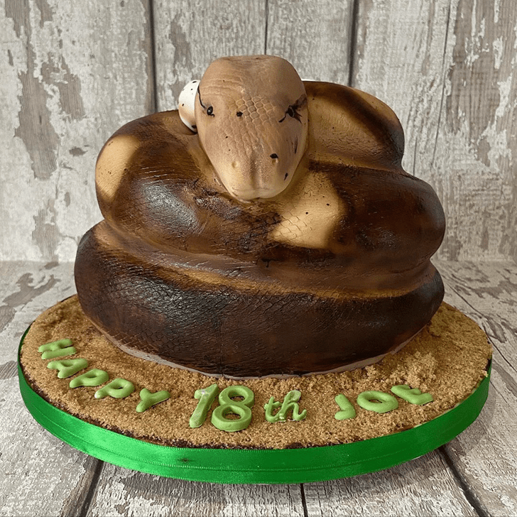 Enticing Snake Cake