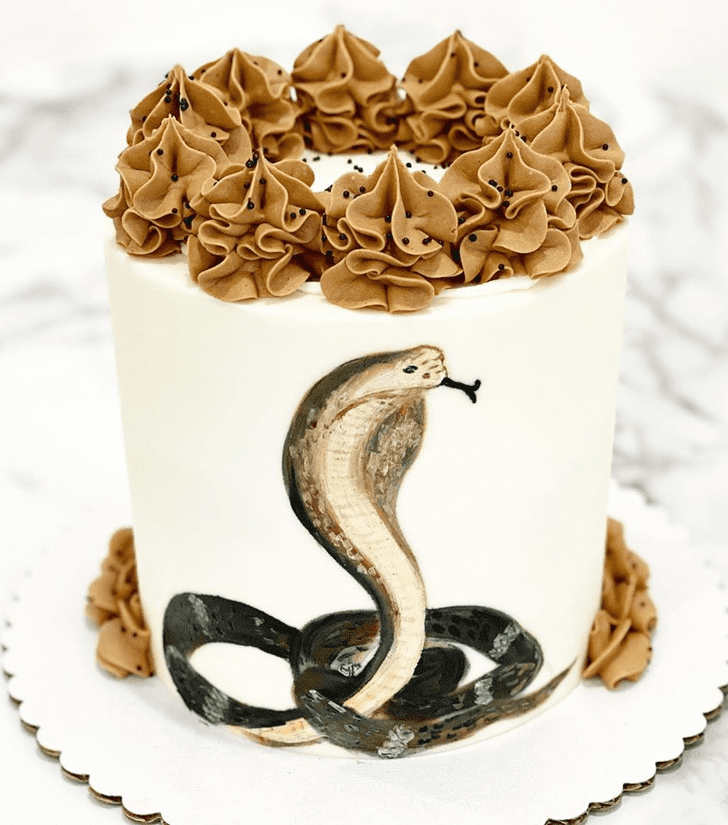 Lovely Snake Cake Design