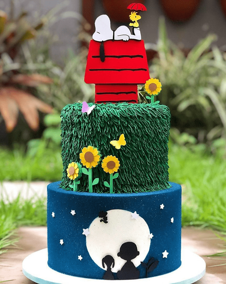 Good Looking Snoopy Cake