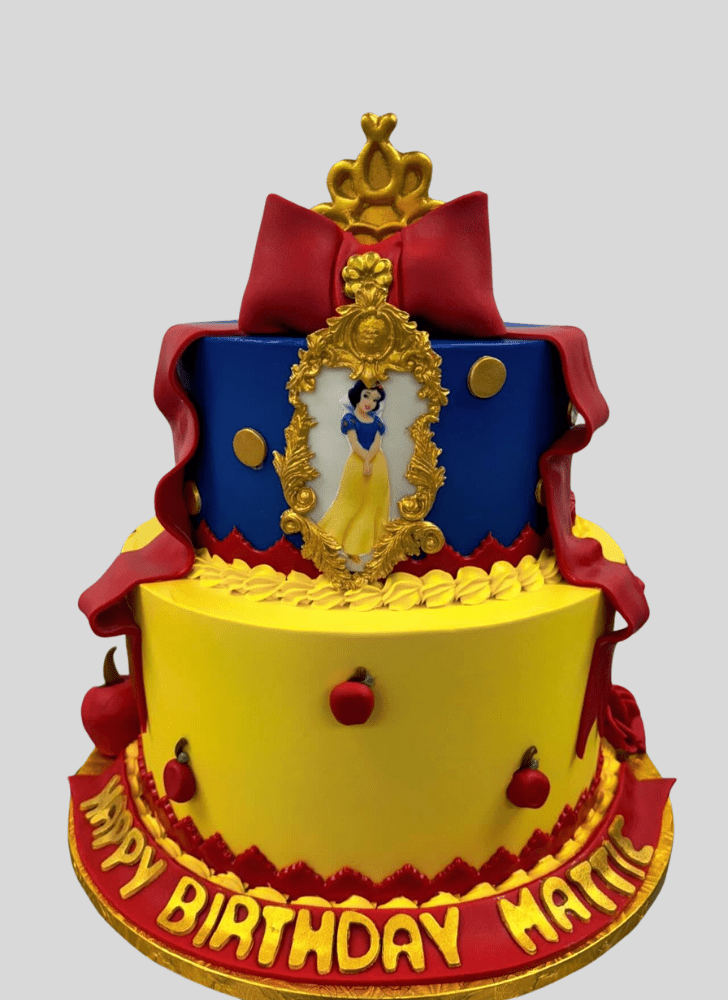 Elegant Snow White Cake