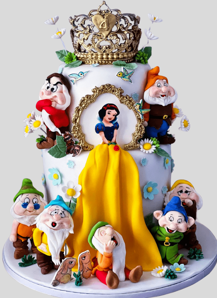 Enthralling Snow White Cake