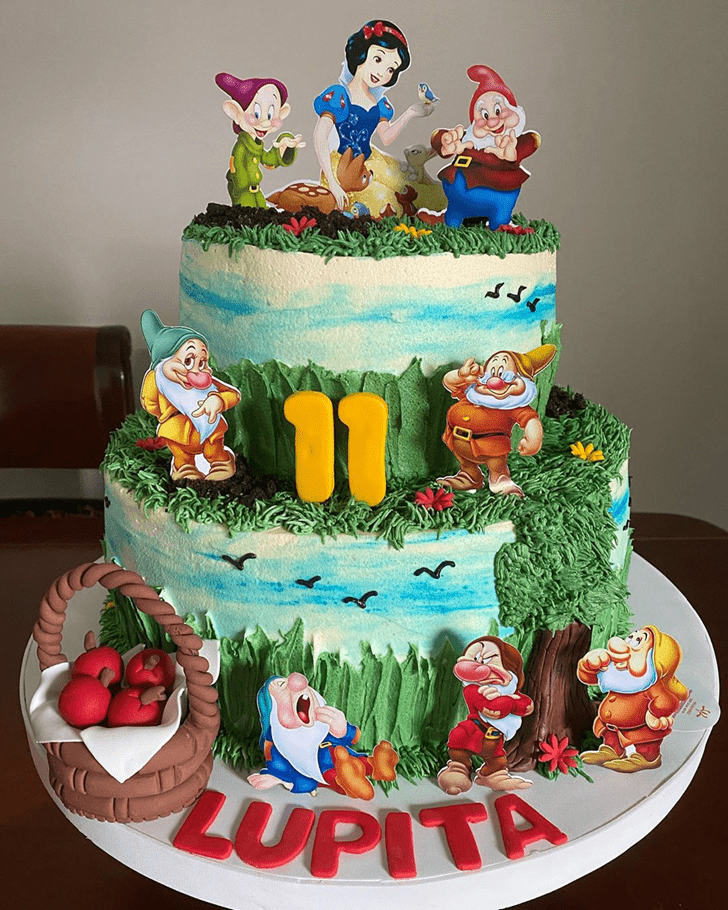 Comely Snow White Cake