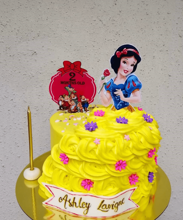 Delicate Snow White Cake
