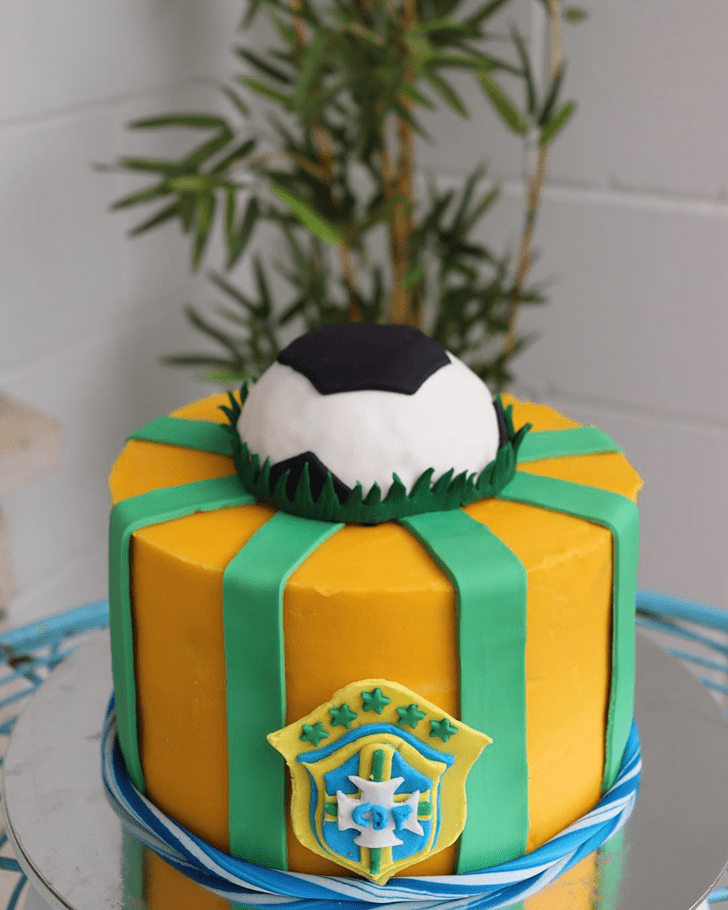 Alluring Soccer Cake