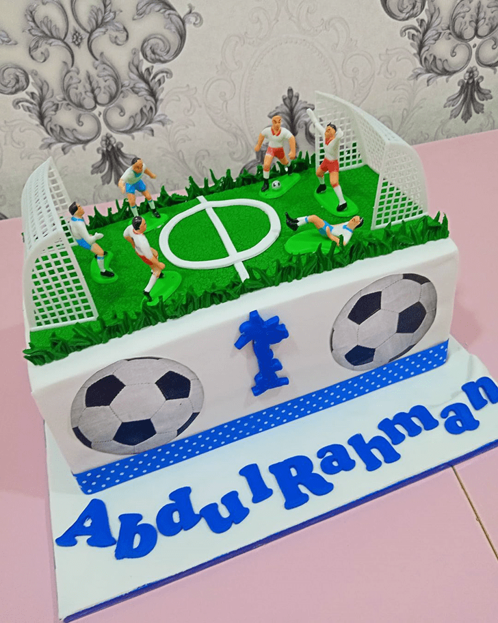Angelic Soccer Cake