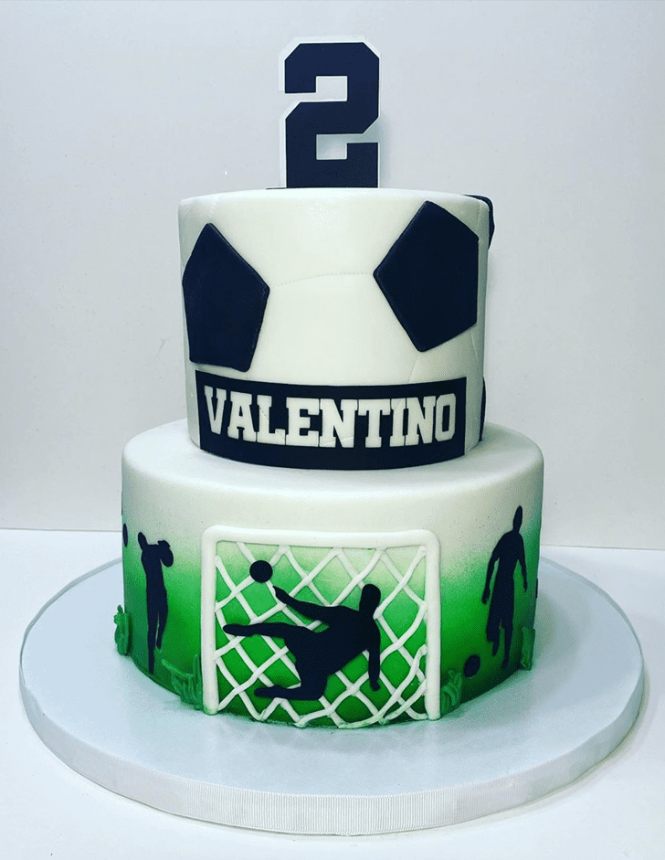 Beauteous Soccer Cake