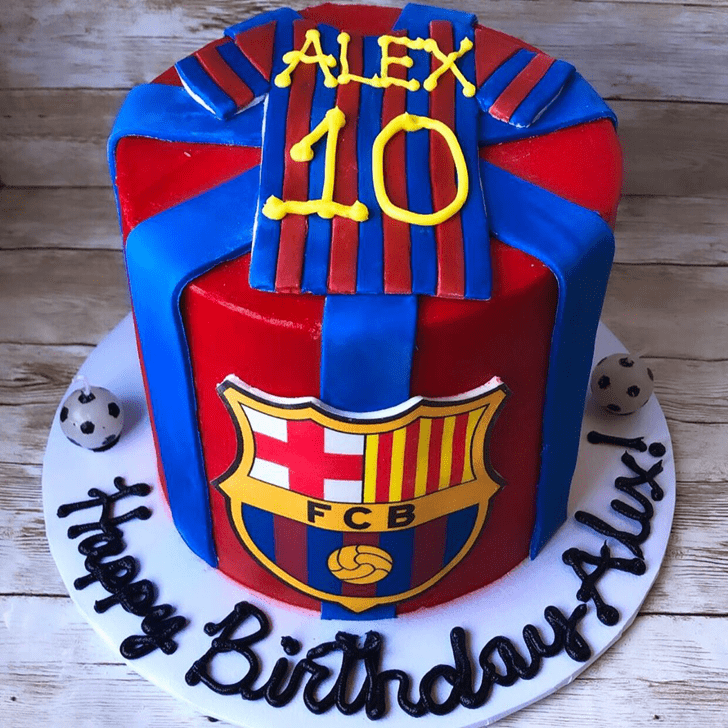 Comely Soccer Cake