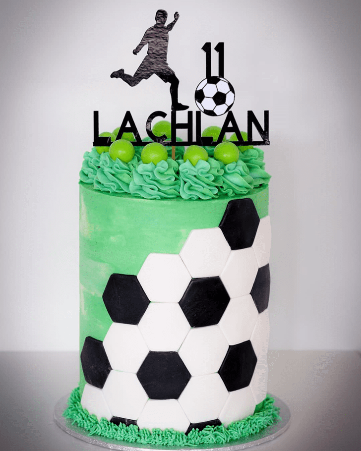 Exquisite Soccer Cake