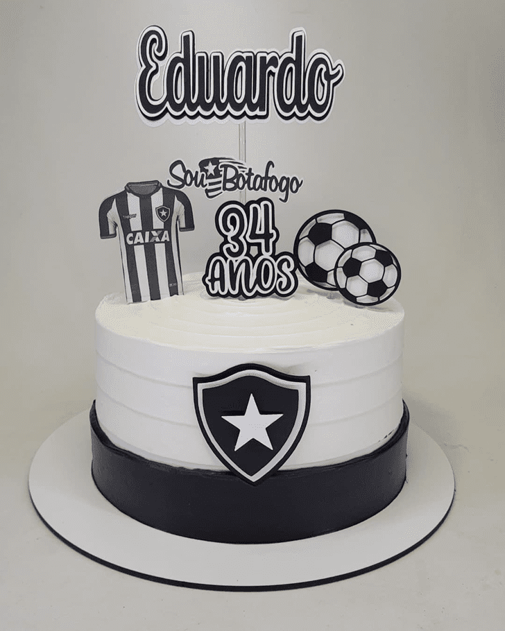 Graceful Soccer Cake