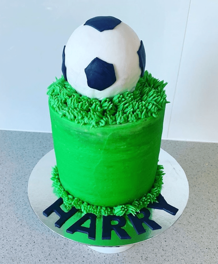Inviting Soccer Cake